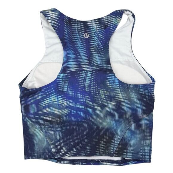LULULEMON Invigorate Training Tank Top Size 2 Shapeshifter Flux Blue Multi - Picture 5 of 7
